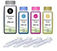 Inkadoo Kit de recharge d'encre pour imprimante HP 651 DeskJet Ink Advantage 5575 Set 550 ml