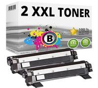Inkadoo Lot de 2 cartouches de toner compatibles avec Brother TN1050, DCP1510, DCP1512, DCP1610W, HL1110