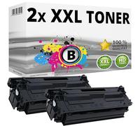 Inkadoo Lot de 2 cartouches de toner compatibles avec HP 508X pour Laserjet M552 M553 M577 Noir