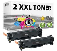 Inkadoo Lot de 2 cartouches de toner compatibles avec HP CF380X 312X pour Laserjet Pro M476DN M476DW M476NW