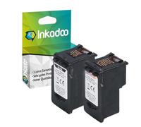 Inkadoo Lot de 2 cartouches d'encre compatibles avec Canon PG-512 + CL-513 avec 2 cartouches d'encre color_code Pixma MP 280 Pixma MX 320 Pixma MP 499 Pixma MX 330 Pixma MX 410
