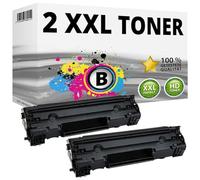 Inkadoo Lot de 2 toners compatibles avec HP Laserjet M201 M201n M202n M202dw M225 M225dn M225dw 83A CF283A