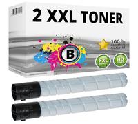 Inkadoo Lot de 2 toners compatibles avec Konica Minolta TN-321 Bizhub C224 C224e C284e C364e A33K150 Noir