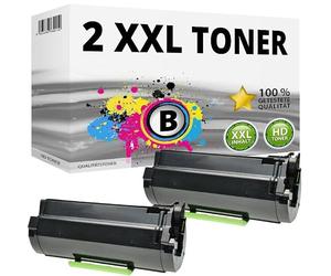 Inkadoo Lot de 2 toners compatibles avec Lexmark MX310dn MX410de MX510de MX511de MX511dhe MX511 MX611de