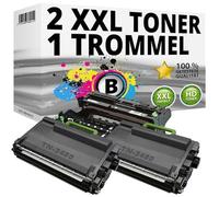 Inkadoo Lot de 2 toners + tambour compatibles avec Brother HL-L5000D L5100DN L5200DW L6250DN L6300-DW