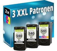 Inkadoo Lot de 3 cartouches d'encre compatibles avec Canon 2xPG-540+CL-541XL MG3260 MG3650 MG4150 MG2155 MG2250