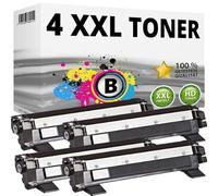 Inkadoo Lot de 4 cartouches de toner compatibles avec Brother TN1050, DCP1510, DCP1512, DCP1610W, HL1110