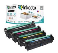 Inkadoo Lot de 4 cartouches de toner pour HP CE260A/647A - Compatible avec Color Laserjet Enterprise CP 4025 DN Color Laserjet CP 4500 Series