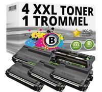 Inkadoo Lot de 4 toners + tambour compatibles avec Brother HL-L5000-D L5100DN L5200DW L6250DN L6300DW
