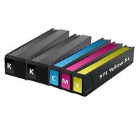 Inkadoo Lot de 5 cartouches d'encre compatibles avec HP 970XL+971XL OfficeJet Pro X451DW X476DW X551DW X576DW