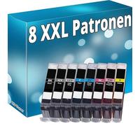 Inkadoo Lot de 8 cartouches d'encre compatibles avec Canon CLI-65 Pixma Pro 200