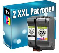 Inkadoo Recharge compatible avec HP45+78 DeskJet 980cxi 1280 960c 970cse 990 cse cxi OfficeJet G85 G95