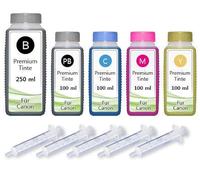 Inkadoo Recharge d'encre pour imprimante Canon Pixma IP4850 IP4950 IX6550 MG5150 MF5250 650 ml