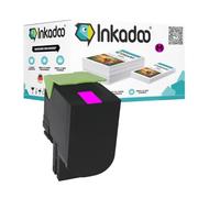 Inkadoo Toner compatible avec Lexmark 80C2SY0 / 802SY - alt CX 510 de CX 510 dhe CX 410 e CX 510 dthe CX 410 dte Magenta