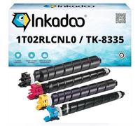 Inkadoo Toner Compatible pour 1T02RL0NL0 / TK8335 Contient 4 Cartouches de Toner Multipack CS 3252 ci- TASKalfa 3252 ci TASKalfa 3253 ci - Environ 70 000 Pages - Cartouches de Toner
