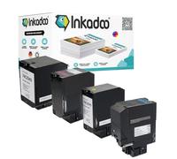 Inkadoo Toner compatible pour Lexmark 74C20CYMK0 Multipack CX 725 dhe CX 725 dthe CS 720 de CX 725 de CS 720 dte, env. 12 000 pages