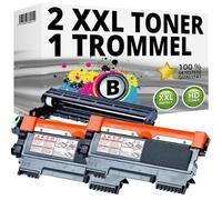 Inkadoo Toner et tambour compatibles avec Brother DCP-7055w 7057 HL-2130 2135w FAX 2840 2845 2940
