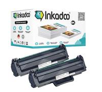 Inkadoo Toner pour Samsung MLT-D 1042 S/ELS / 1042S contient 2 cartouches de toner SCX-3205 W 3200 ML-1860 1660 1865, lot de 2 cartouches de toner, 2 x 3 000 pages