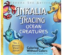Inkalia Under the Sea Doodles: Tiny Ocean Animals to Draw & Relax: A Pocket Doodle Sketchbook with Whimsical Sea Creatures, Calming Patterns & ... - No Colors Needed, Just One Black Pen