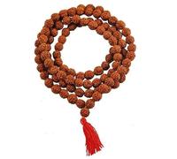 inkanat Mala de Rudraksha (8 mm) - Véritable collier Japa Mala - 108 perles