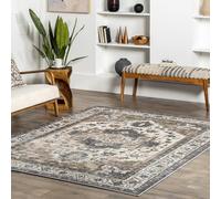 INKAROBOX Tapis lavable avec motif bohème, dos antidérapant et anti-taches, style vintage, pour salon et chambre à coucher, marron vintage, 80 x 160 cm