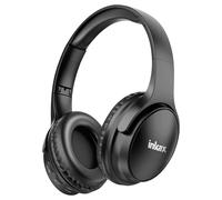 Inkax Casque Audio Bluetooth Pliable avec Microphone Intégré Noir