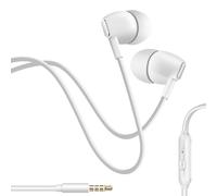 Écouteurs Filaires Jack 3,5 mm avec Microphone Intégré Inkax Blanc