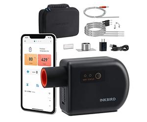 INKBIRD Contrôleur de Température de Barbecue Bluetooth Wi-Fi, Thermomètre Barbecue avec 4 Sondes pour Big Green Egg, Kamado Joe,Vision Grill,Akorn Kamado