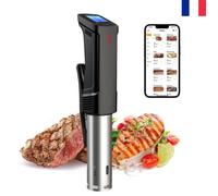 INKBIRD Cuiseur Basse Temperature Cuiseur Sous Vide WiFi, Thermoplongeur Cooker 1000W,Calculateur d'Immersion Cuisinière ISV-100W