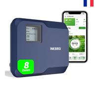 INKBIRD IIC-802-WIFI Programmateur d'arrosage intelligent d'intérieur 8 zones système d'irrigation WiFi application écran tactileTFT