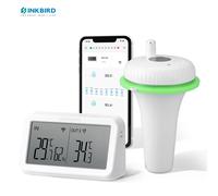 INKBIRD Thermomètre de piscine sans fil de 2e génération avec passerelle Wifi IBS-M2 Combo Thermomètre flottant numérique étanche pour étang de spa EU Version