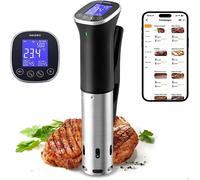 INKBIRD WIFI Thermoplongeur Cuisson Sous Vide, Cuiseur Sous Vide, 0-90 ℃ Cuisson Basse Température et Minuterie 1000W IPX7 ISV-300W