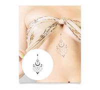 Inkbox Temporary Tattoos, Semi-Permanent Tattoo, One Premium Easy Long Lasting, Waterproof Temp Tattoo with For Now Ink - Lasts 1-2 Weeks, Spellbind, 4 x 4 in