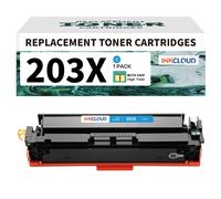 inkcloud 203X/203A Cartouches de toner pour HP CF540X/CF540A M281fdw 1 Cyan