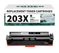 inkcloud 203X/203A Cartouches de toner pour HP CF540X/CF540A M281fdw 1 Noir