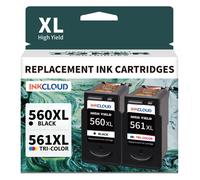 inkcloud 560/561XL Pack Cartouche de remplacement pour Canon Pixma TS5350 TS7450 1 Noir 1 Couleur