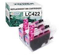 inkcloud LC422XL/LC422 Compatible pour Brother MFC-J5340DW J5740DW J6540DW 2 Magenta