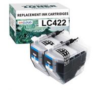 inkcloud LC422XL/LC422 Compatible pour Brother MFC-J5340DW J5740DW J6540DW 2 Noir