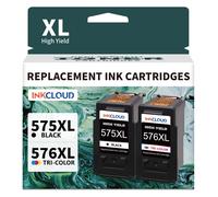 inkcloud PG-575XL/CL-576XL Cartouche de remplacement pour Canon TS3550i TR4750i 1 Noir 1 Couleur