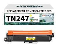 inkcloud TN247 Toner compatible pour Brother TN-243CMYK DCP-L3550CDW MFC-L3750CDW 1 Jaune