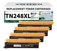 inkcloud TN248XL Toner compatible pour Brother DCP-L3560CDW MFC-L3760CDW HL-L3240CDW 1BK 1C 1 m 1Y