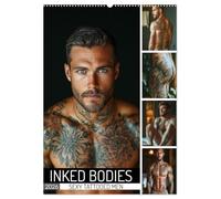 Inked Bodies - Sexy Tattooed Men (Wall Calendar 2026 DIN A2 portrait), CALVENDO 12 Month Wall Calendar: Discover the beauty of tattooed men with ... intricate tattoos, perfect for art lovers