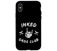 Inked Dads Club Skeleton Hand Bats Graphic Coque pour iPhone X/XS