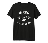 Inked Dads Club Skeleton Hand Bats Graphic T-Shirt Haut de Gamme