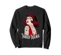 Inked Mama Mom Life Vintage Tatouée Mère Pop Art Fille Sweatshirt