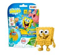 INKEE Bob l'Éponge GOLD EDITION - Boule de bain avec surprise à l'intérieur, Figurine bob l'éponge à collectionner et Tatouage enfant - Parfum Pastèque, 100g