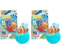 INKEE Bombe de bain surprise Aqua World - Boule de bain enfant avec surprise à l'intérieur, bombes de bain colorées avec jouet de bain, bain moussant enfant (Lot de 2)
