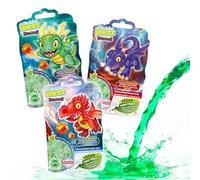 INKEE Bubble Bath Dragon Pack de 3 - Bain moussant pour enfants, Liquide pour mousse de bain VERT avec Arôme Pomme, 3x 40g