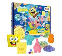 INKEE Coffret BOB L'ÉPONGE - Set de Bain Avec 7 Additifs pour Enfants, Bombes et Sels de Bain, Accessoire - Enrichi à l'Huile d'Avocat