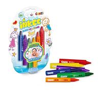 INKEE Crayon - Crayons de Bain pour Surface céramique, Feutres lavables pour Bain moussant Enfant, 6 Couleurs